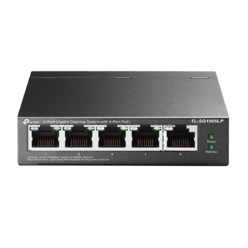TP-Link TL-SG1005LP, Non gestito, Gigabit Ethernet (10/100/1000), Supporto Power over Ethernet (PoE), Montabile a parete